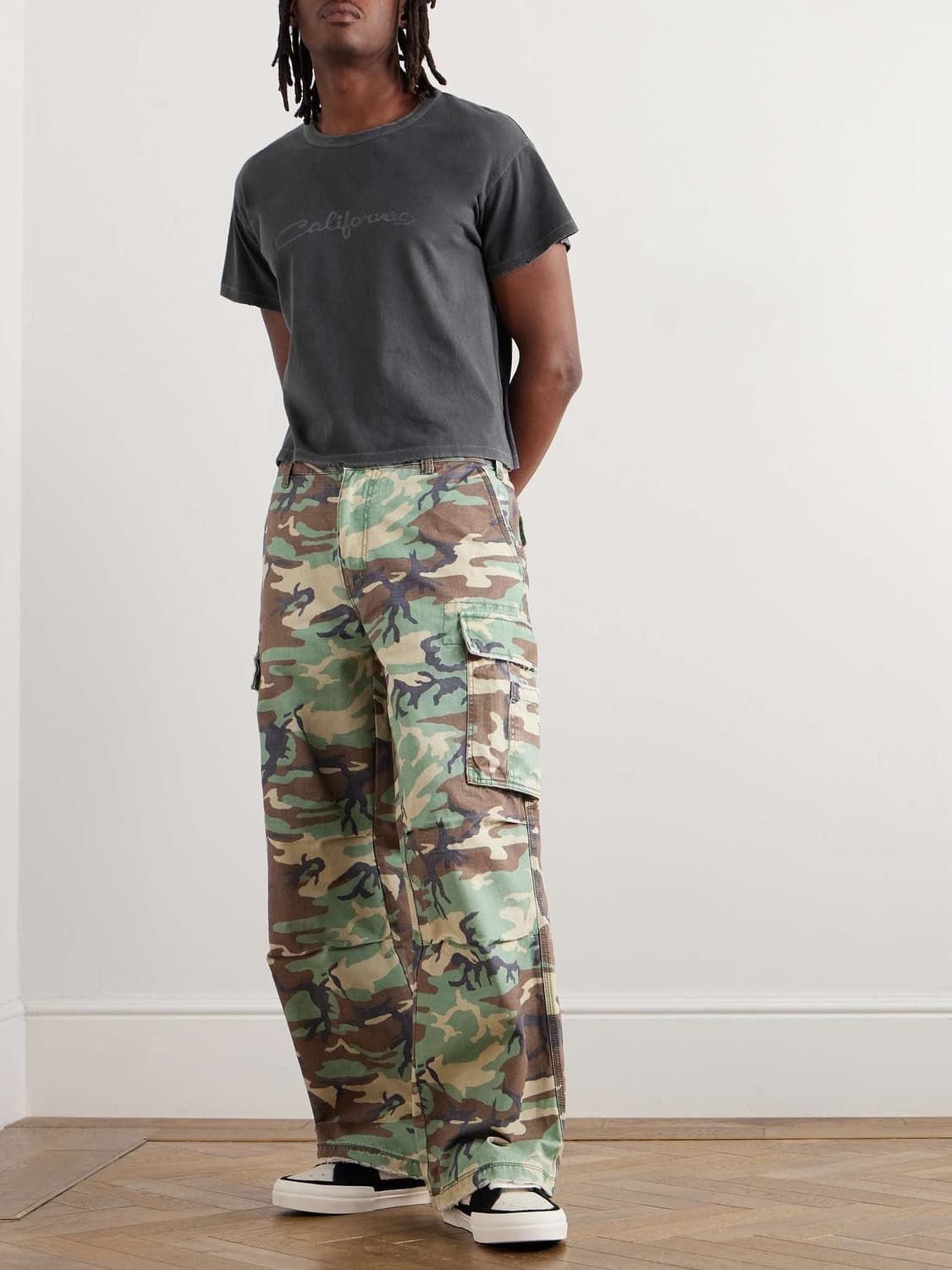 [M]이알엘 ERL 캘리포니아 티셔츠/차콜 상품이미지2