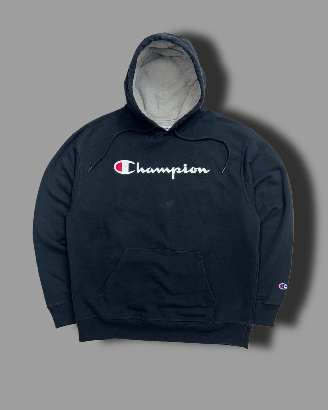 챔피온 빅로고 블랙 후드티 2XL 상품이미지4