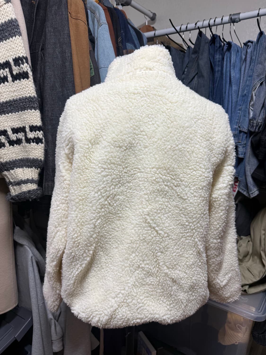 STUSSY 스투시 쉐르파 후리스 집업 L 상품이미지4