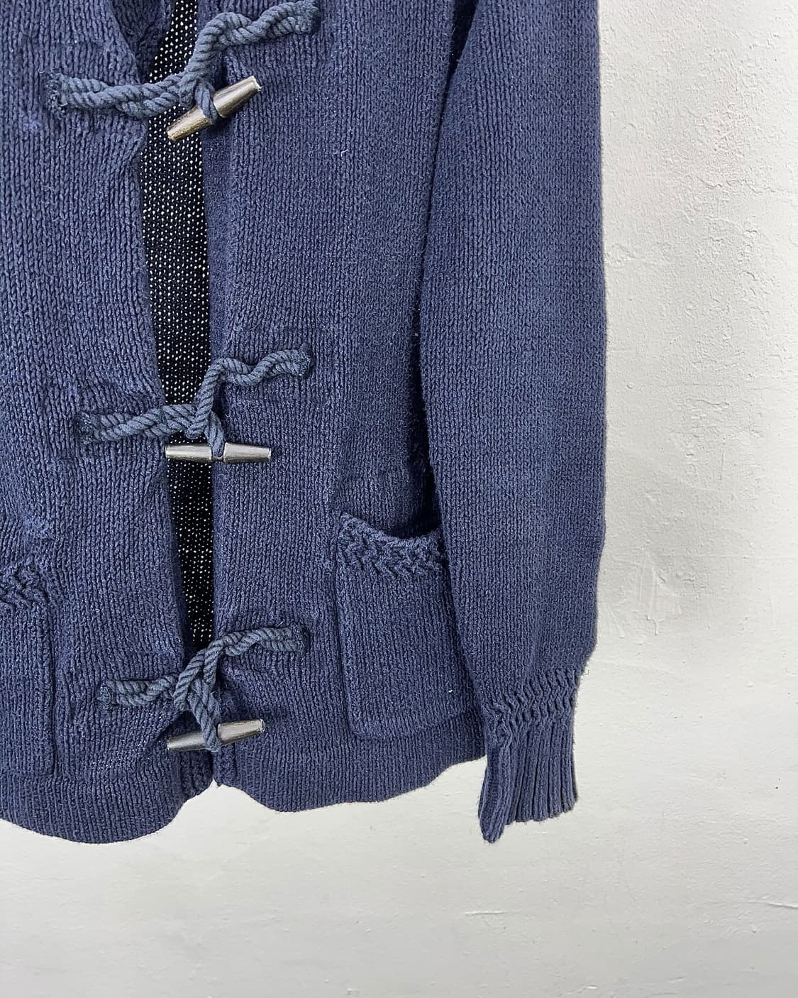폴로 랄프로렌 네이비 숄카라 토글 리넨 블렌드 니트 가디건 상품이미지5
