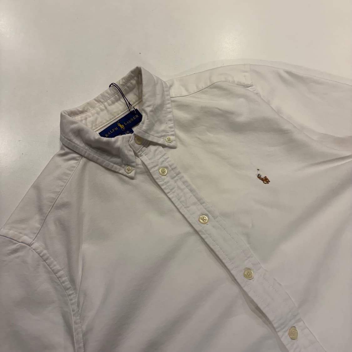 [L] 폴로 랄프로렌 옥스포드 셔츠 화이트 B973 상품이미지3