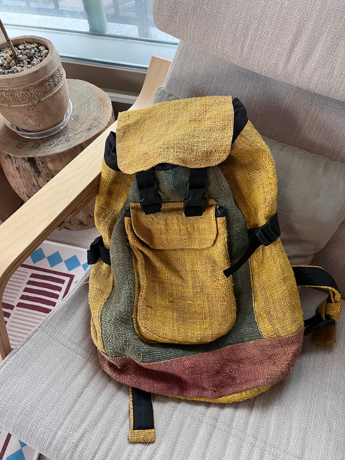 네팔 햄프 백팩 상품이미지3