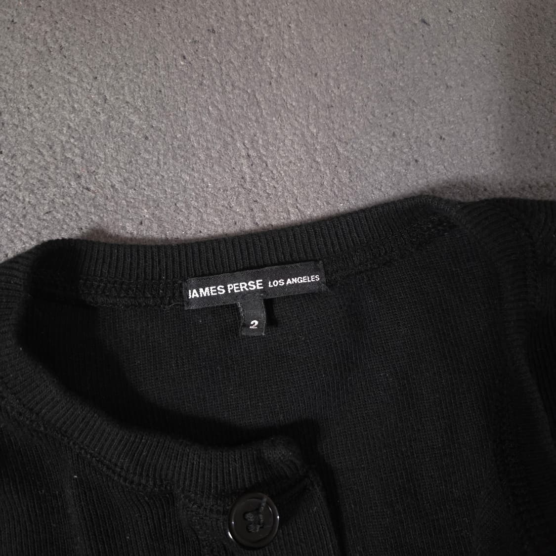 제임스펄스 헨리넥 셔츠 롱슬리브 2 블랙 상품이미지5