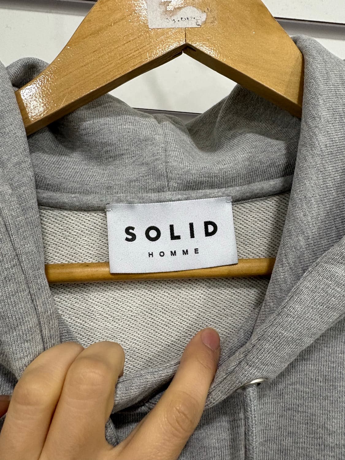 솔리드옴므 그레이 후드티 105 상품이미지5