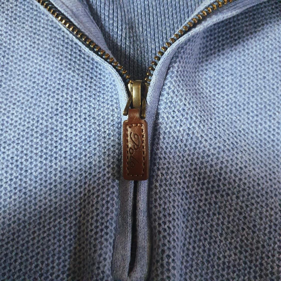 폴로 피마코튼 반집업 니트 XL 상품이미지4