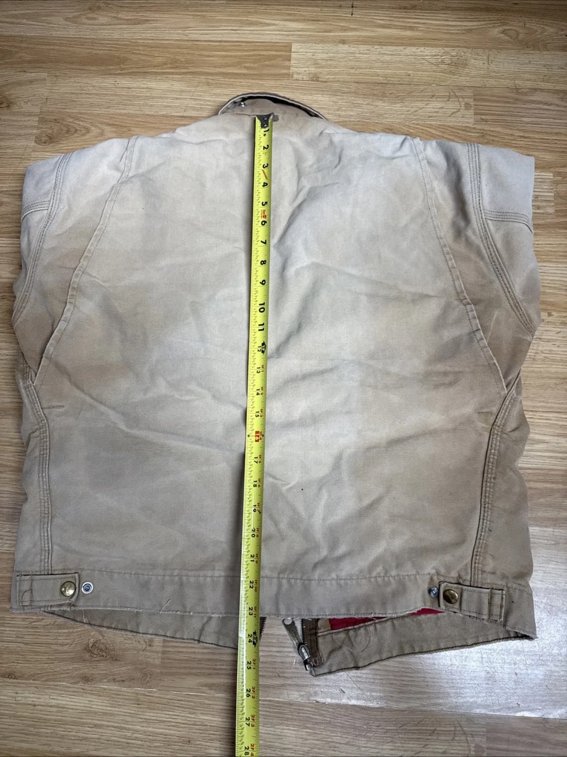 90s 칼하트 디트로이트 자켓 베이지 M 상품이미지6