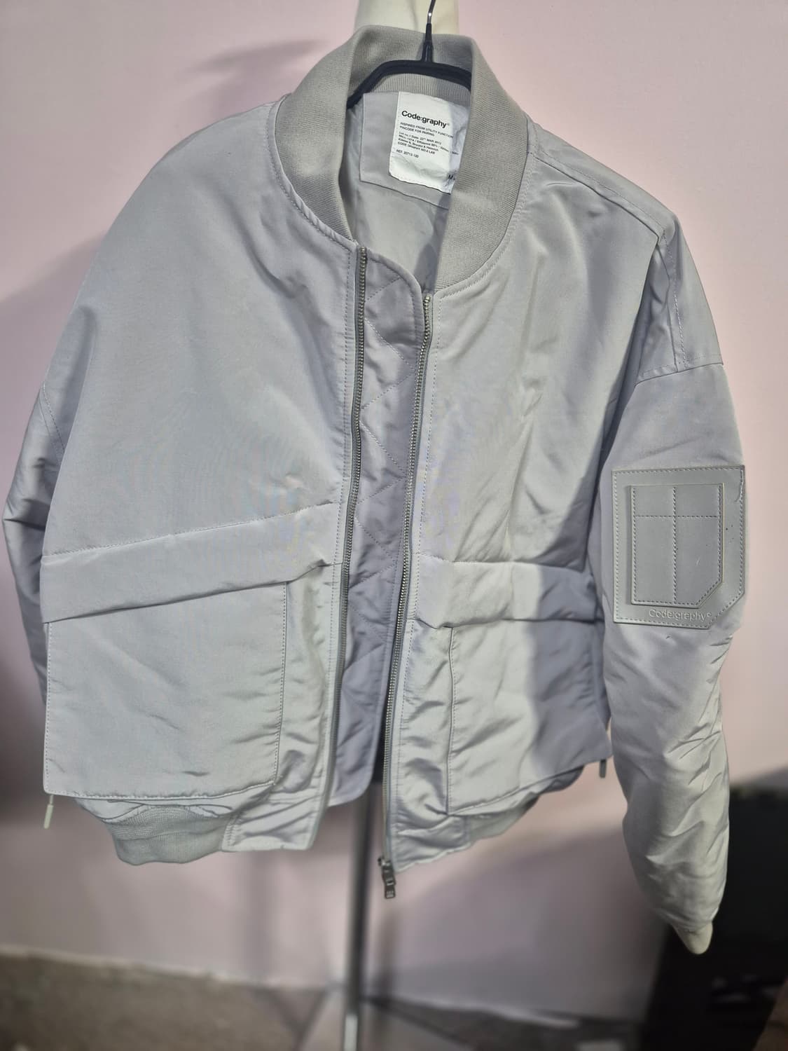 코드그라피 봄버 자켓 M 회색 상품이미지1