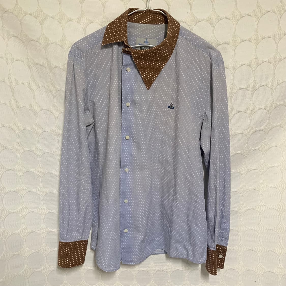 vivienne westwood도트 사선 넥라인 셔츠 상품이미지3