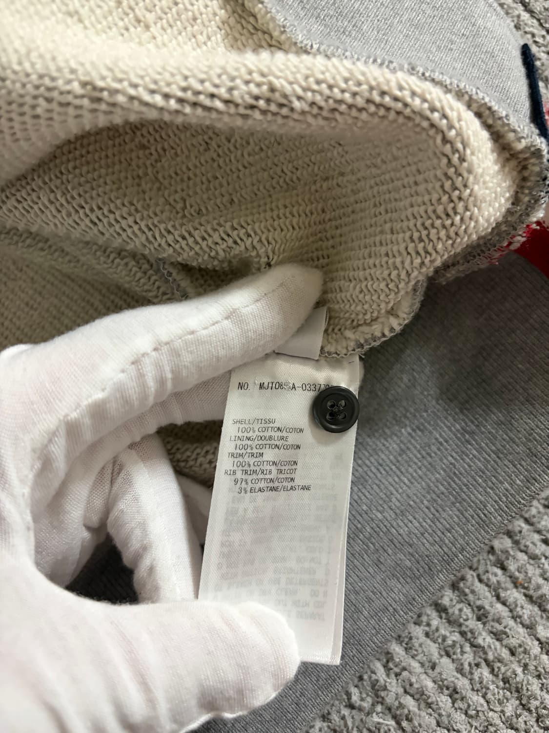 (새상품급, 2) 톰브라운 백삼선 맨투맨 상품이미지5