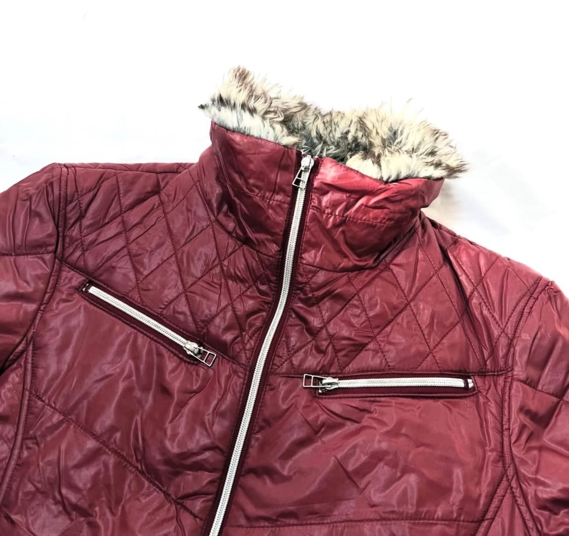 Spinash - 퍼 패디드 하이넥 자켓 상품이미지2