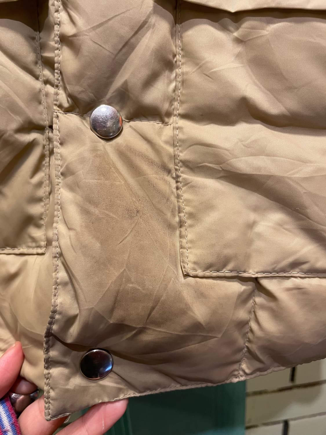 1970-80's Vintage Quilted Down Vest Made 상품이미지3