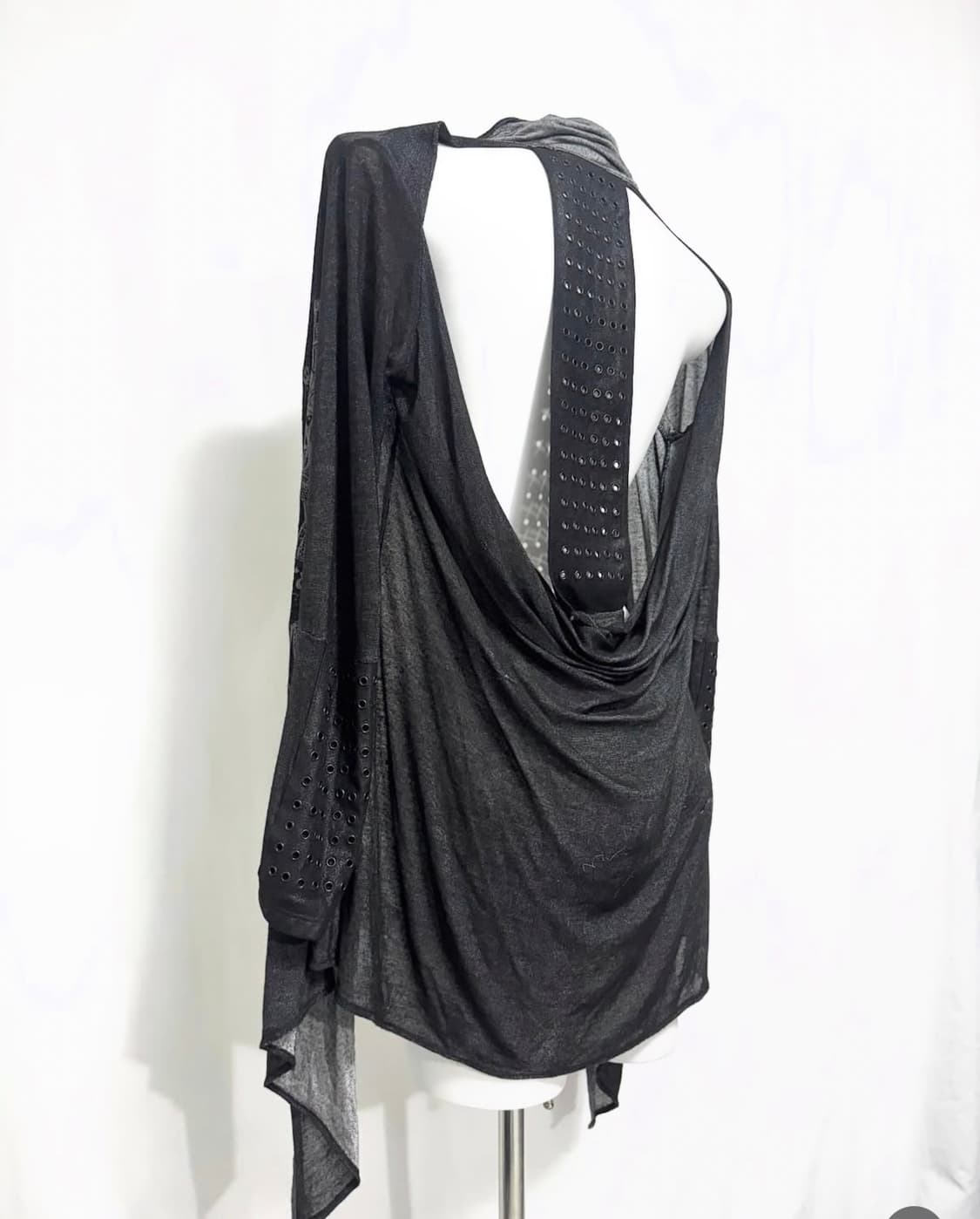 셀비지 드레이프 가디건큐빈티지노드네피아파우닝아야즈 상품이미지1