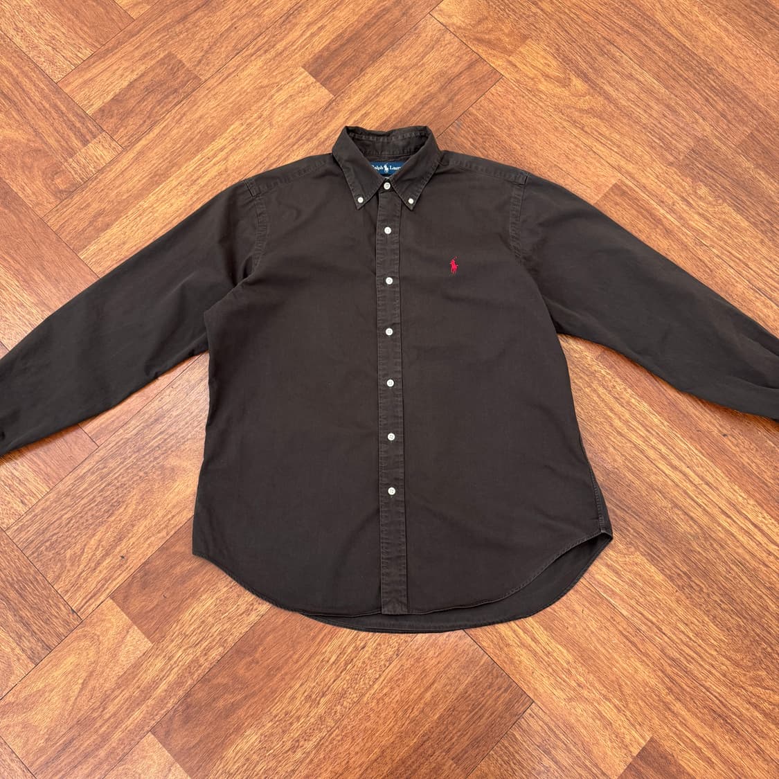 L(105) 폴로 랄프로렌 브라운 클래식핏 남방 셔츠  상품이미지3