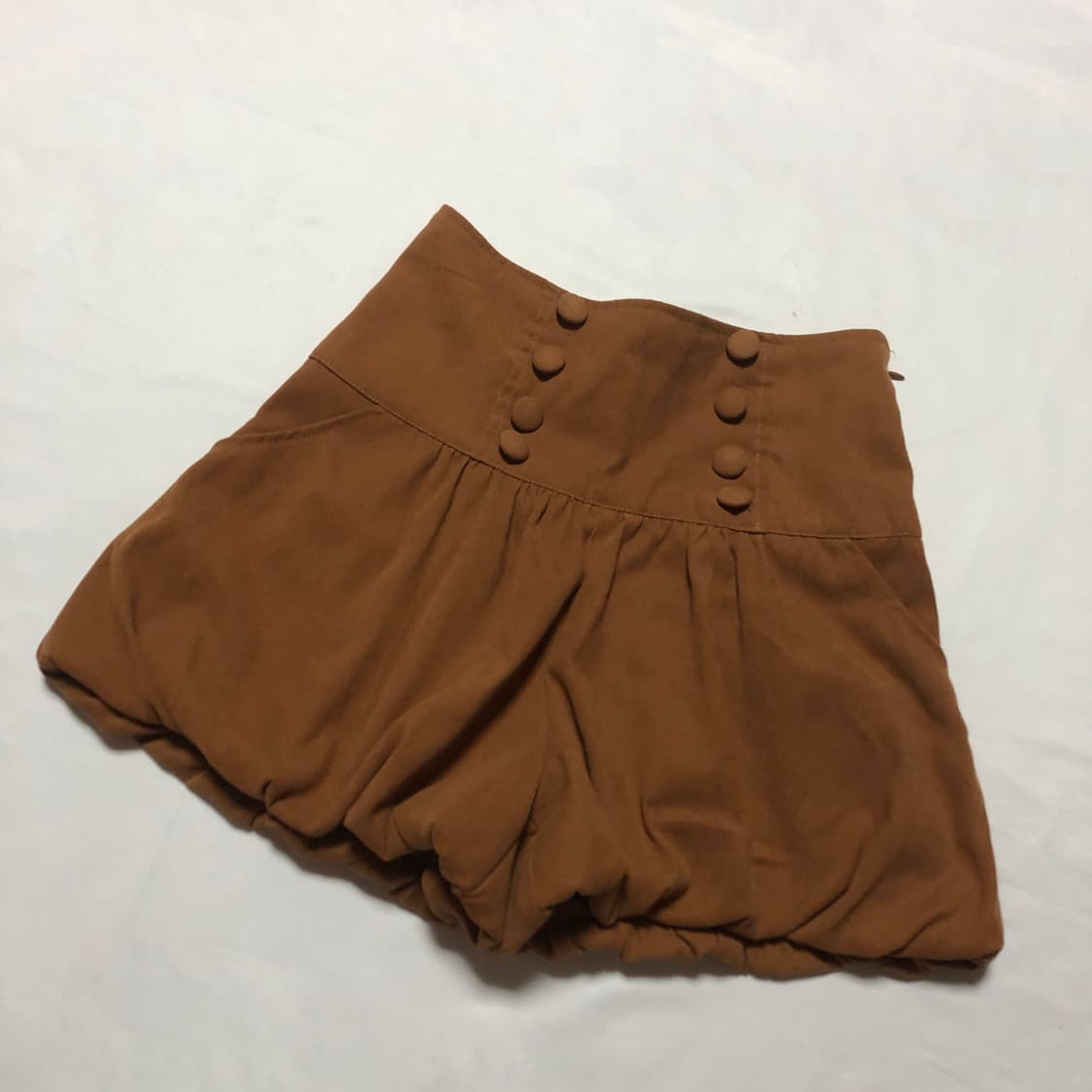 벌룬 큐롯 팬츠  브라운 상품이미지2