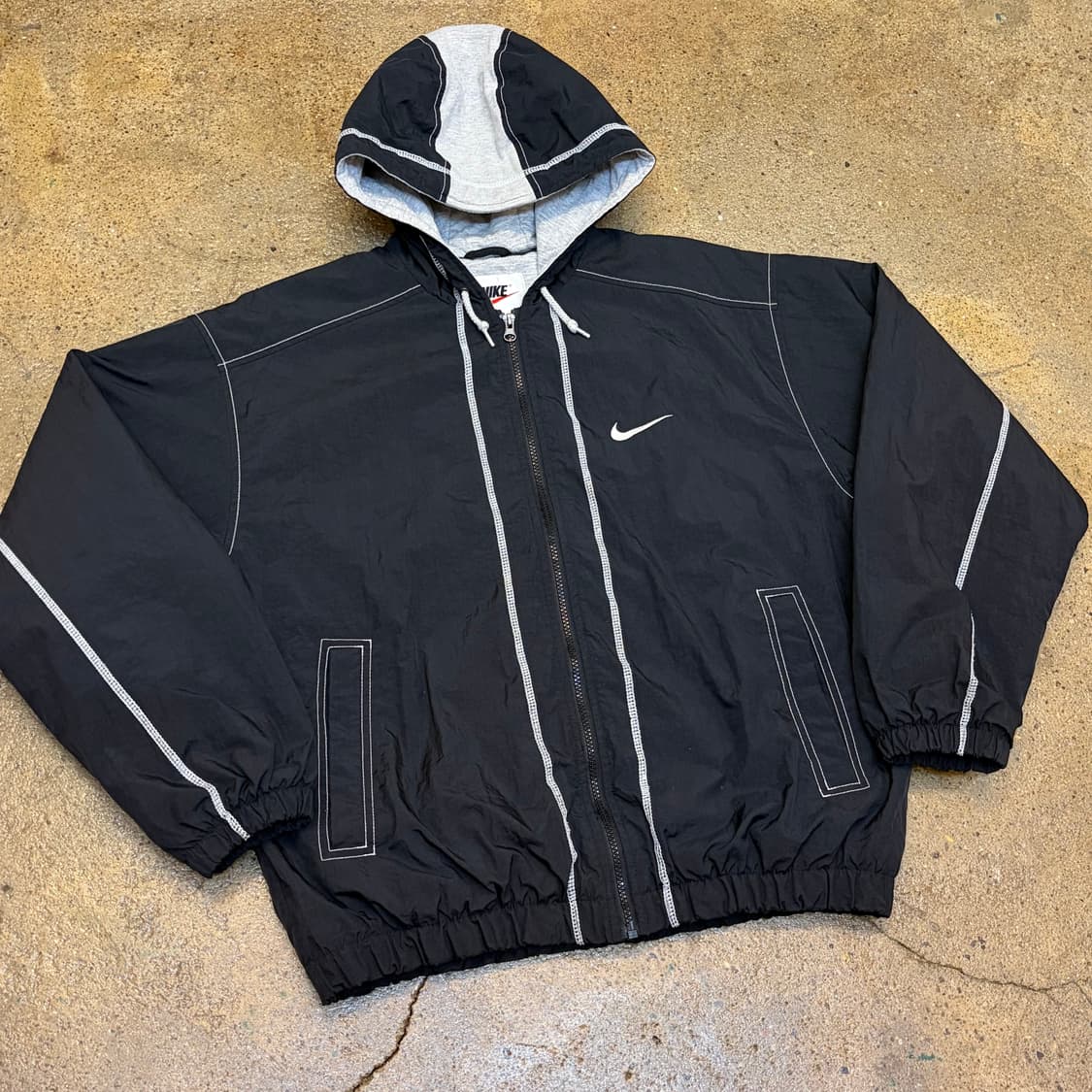 레어 90s 미국 빈티지 나이키 빅스우시 후드 패딩점퍼 상품이미지2