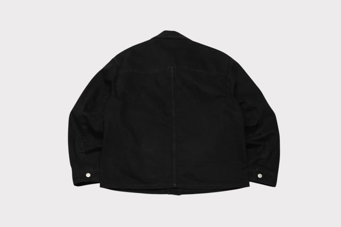 [M] 쿠어 워시드 블랙 트러커 자켓 상품이미지5