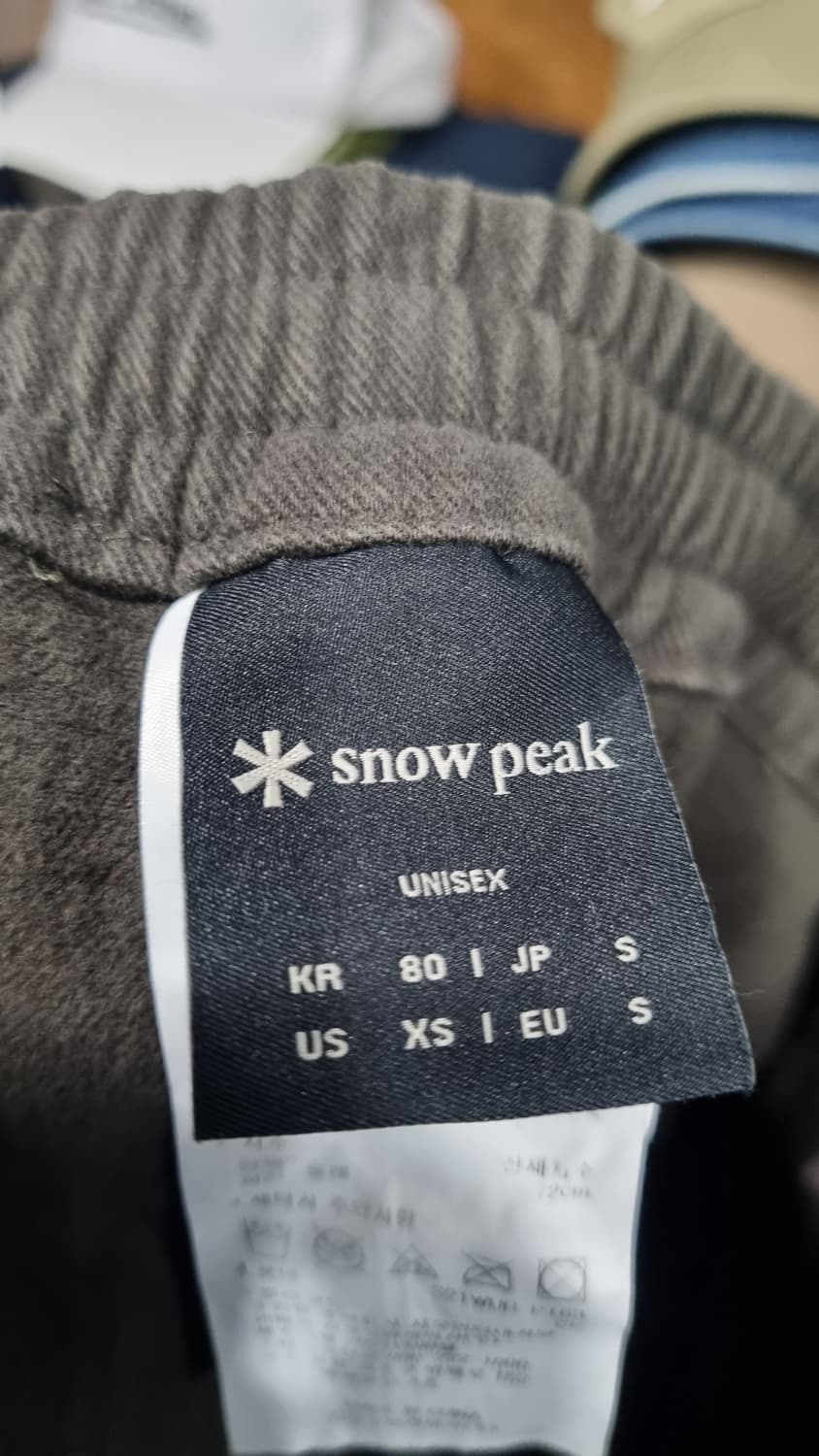 (snow peak) 차콜카키 기모 카고바지 30size 공용 상품이미지5