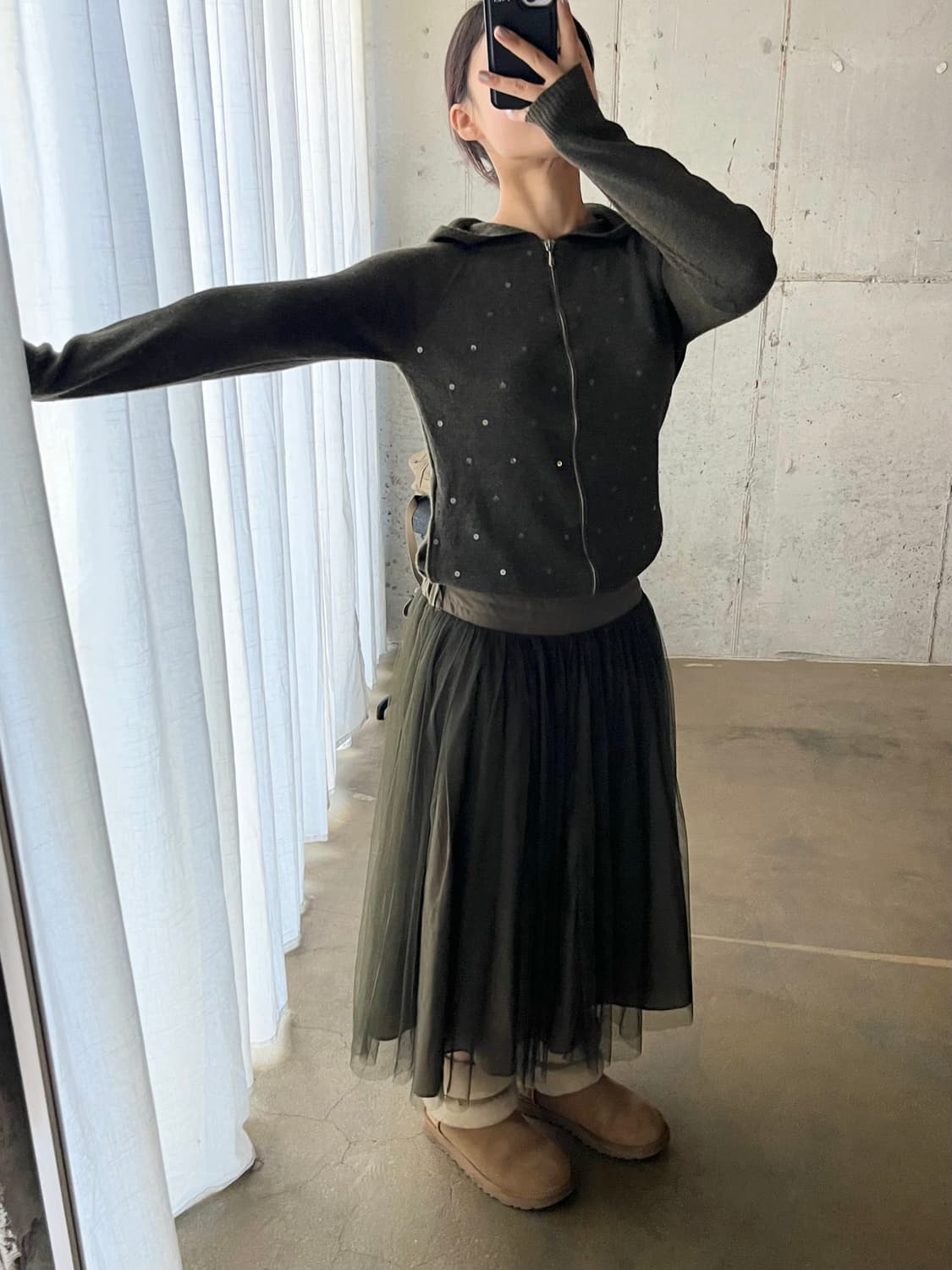 00s marc jacobs 마크제이콥스 스팽글 후드 집업 상품이미지5