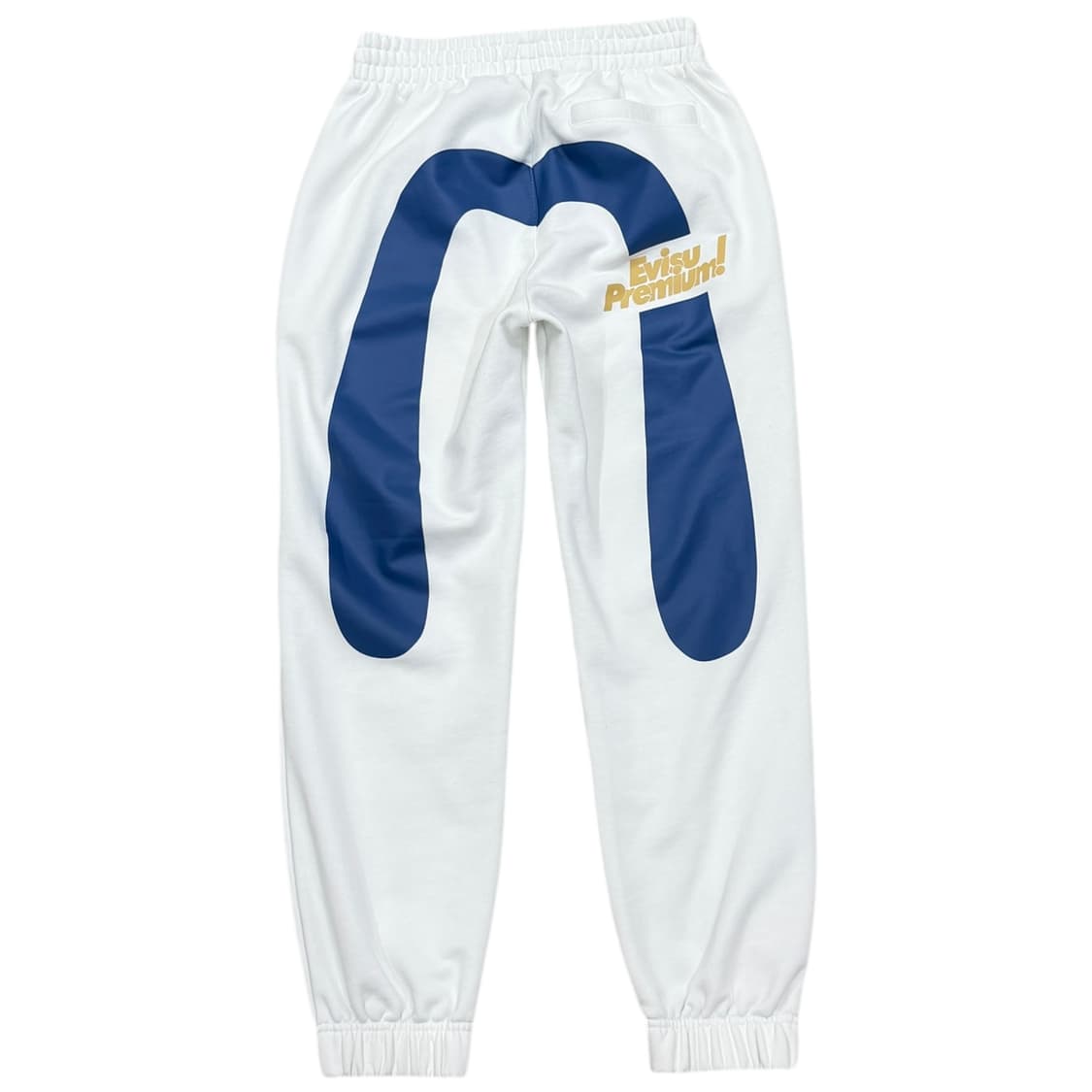 EVISU 에비수 빅로고 화이트 스웻 조거팬츠 바지 M 상품이미지1