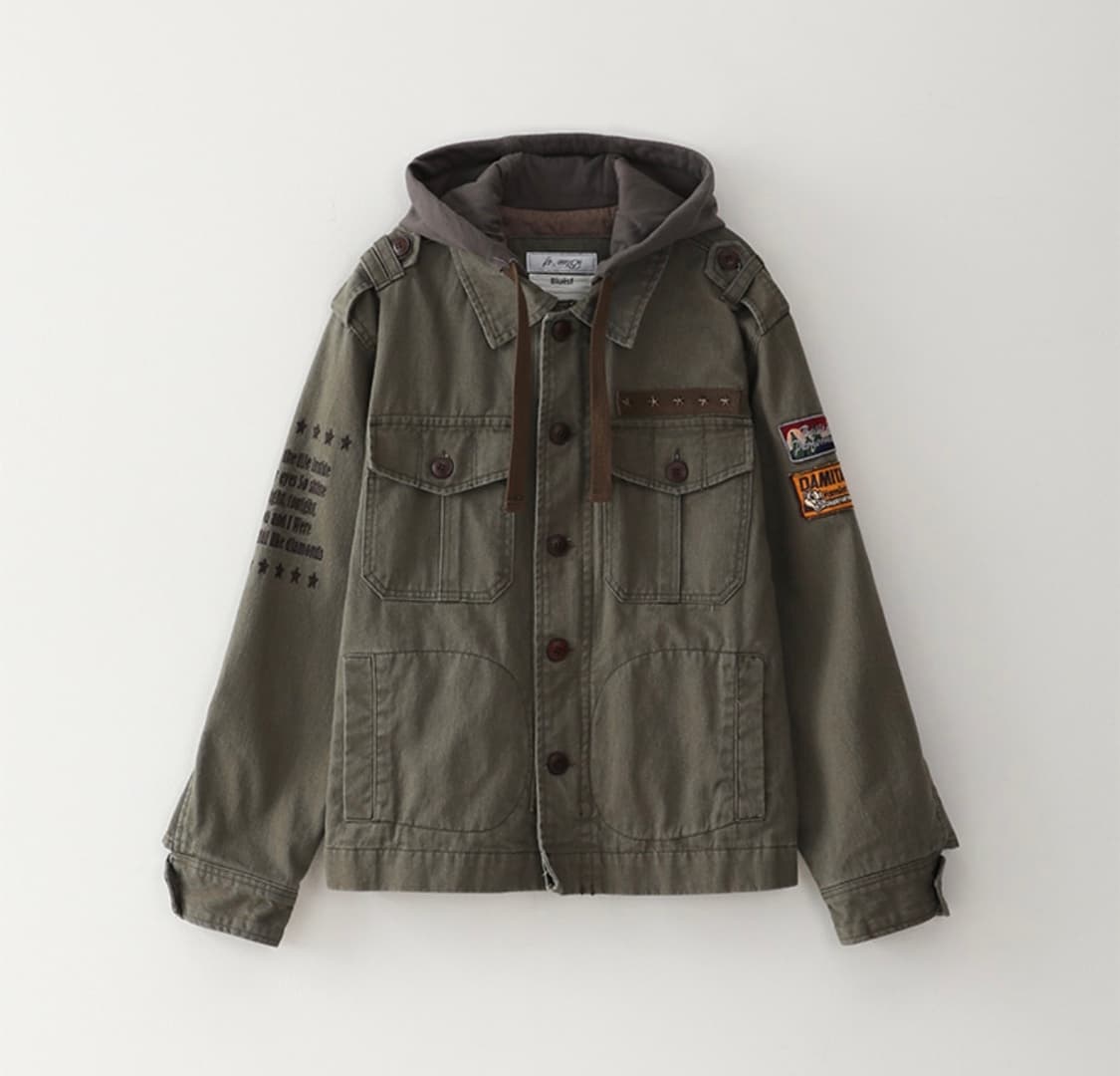 구매) 블루썬플라워 빈티지 워시드 자켓 상품이미지1