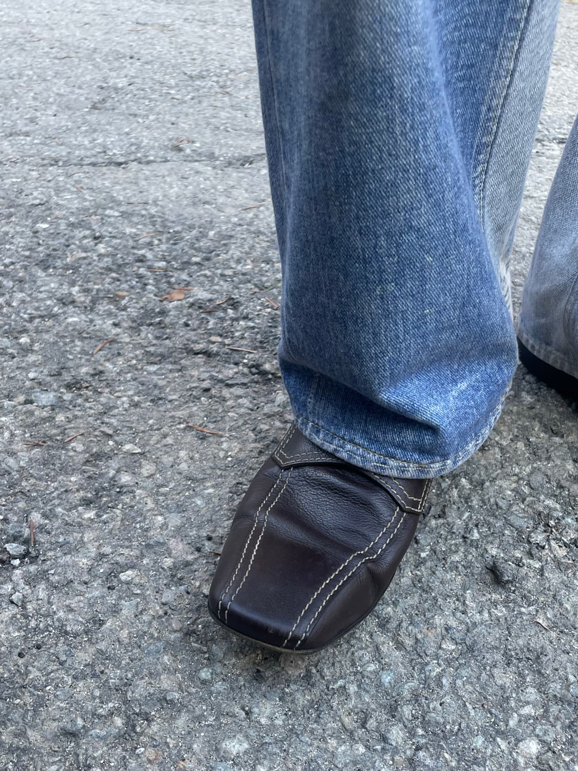 Vintage Prada Contrast Stitch Loafer 상품이미지7