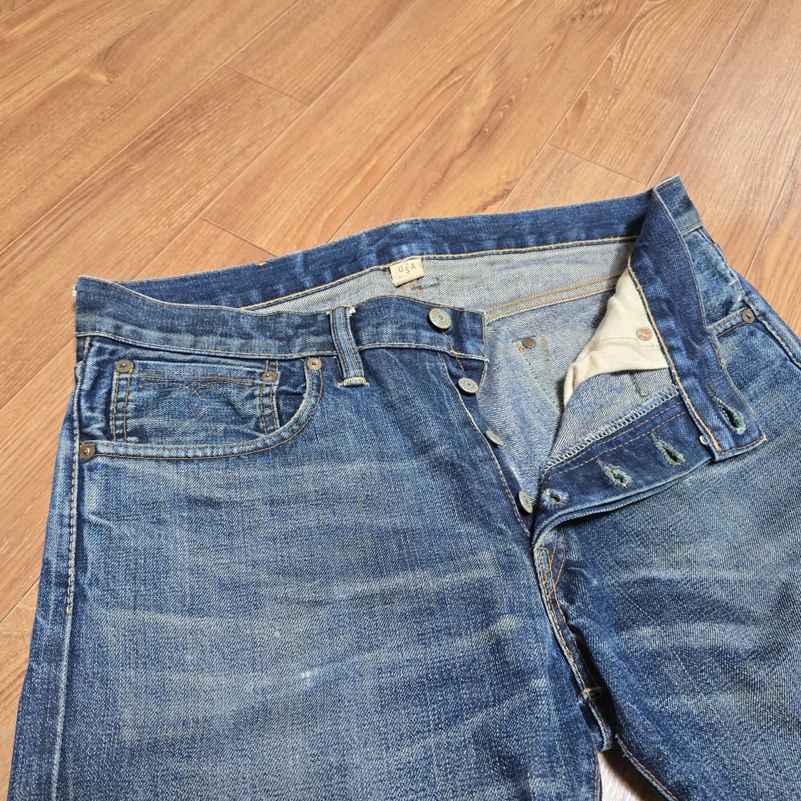 RRL 더블알엘 셀비지 워닝 데님 32~33 상품이미지3