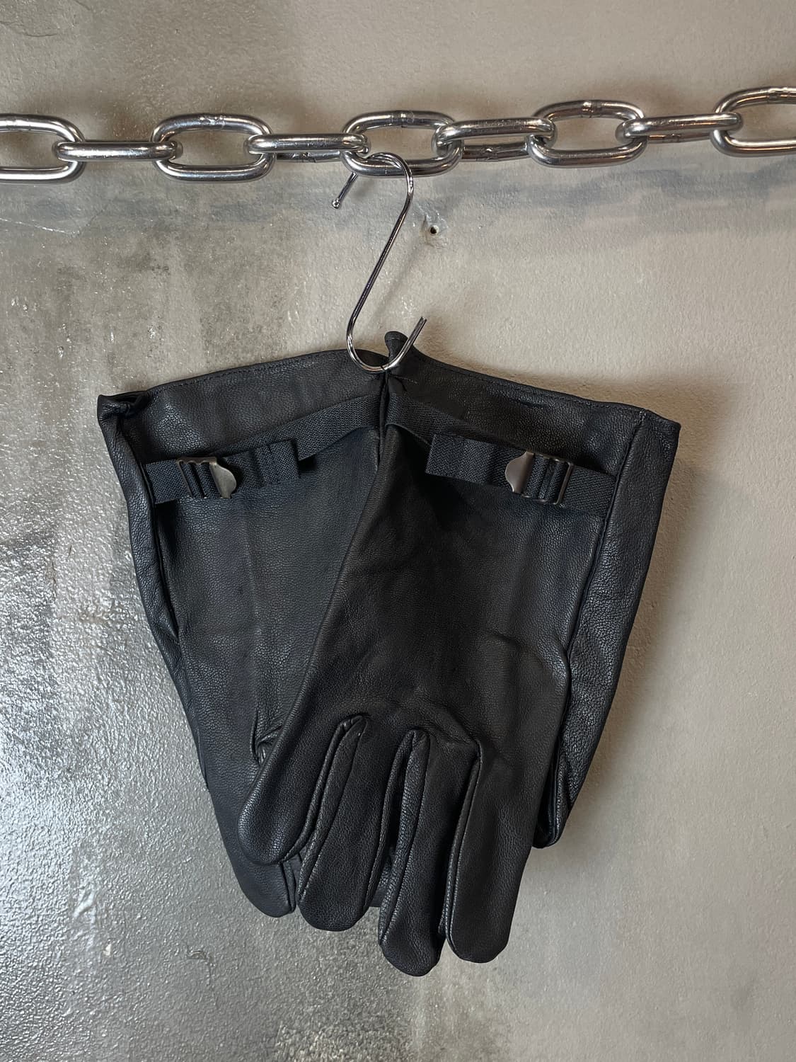 80s 벨기에군 레더 글러브 상품이미지1