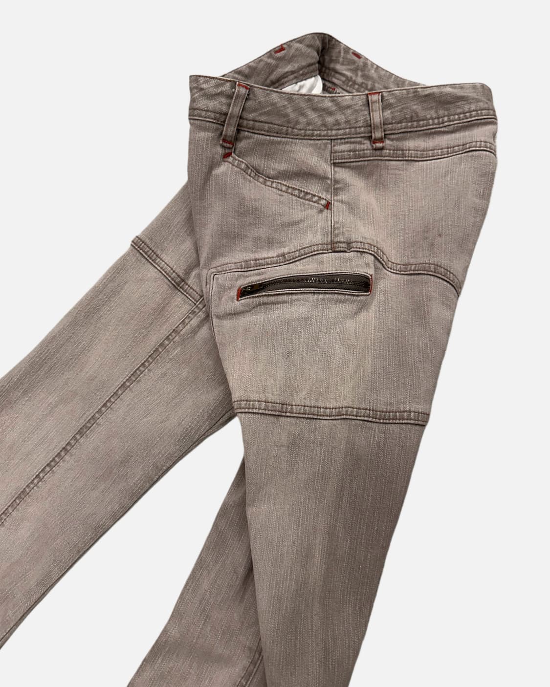 zipper cargo boots-cut jean 상품이미지3