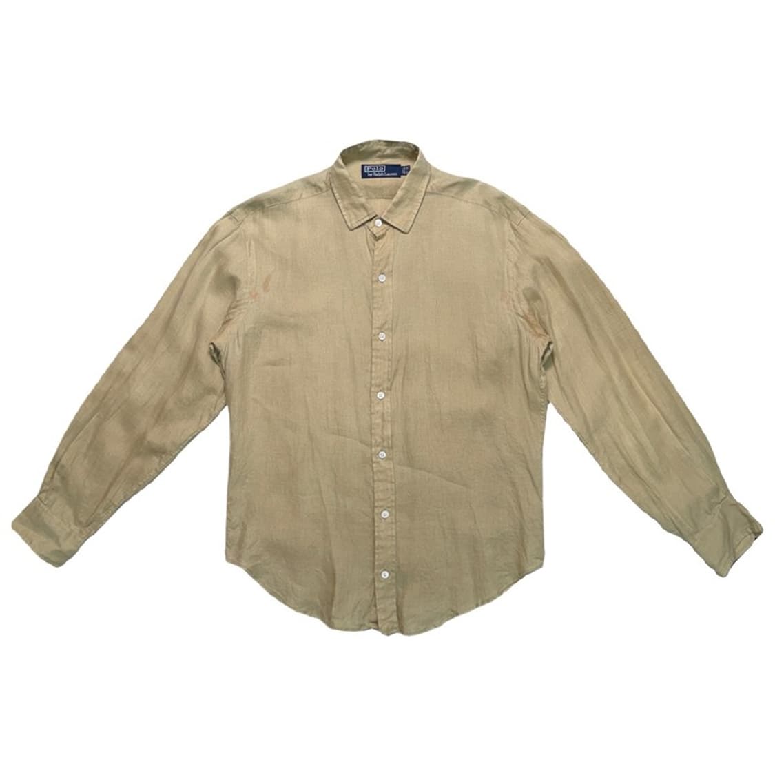 폴로 랄프로렌 커스텀핏 린넨 100% 셔츠 베이지 15-32 상품이미지1