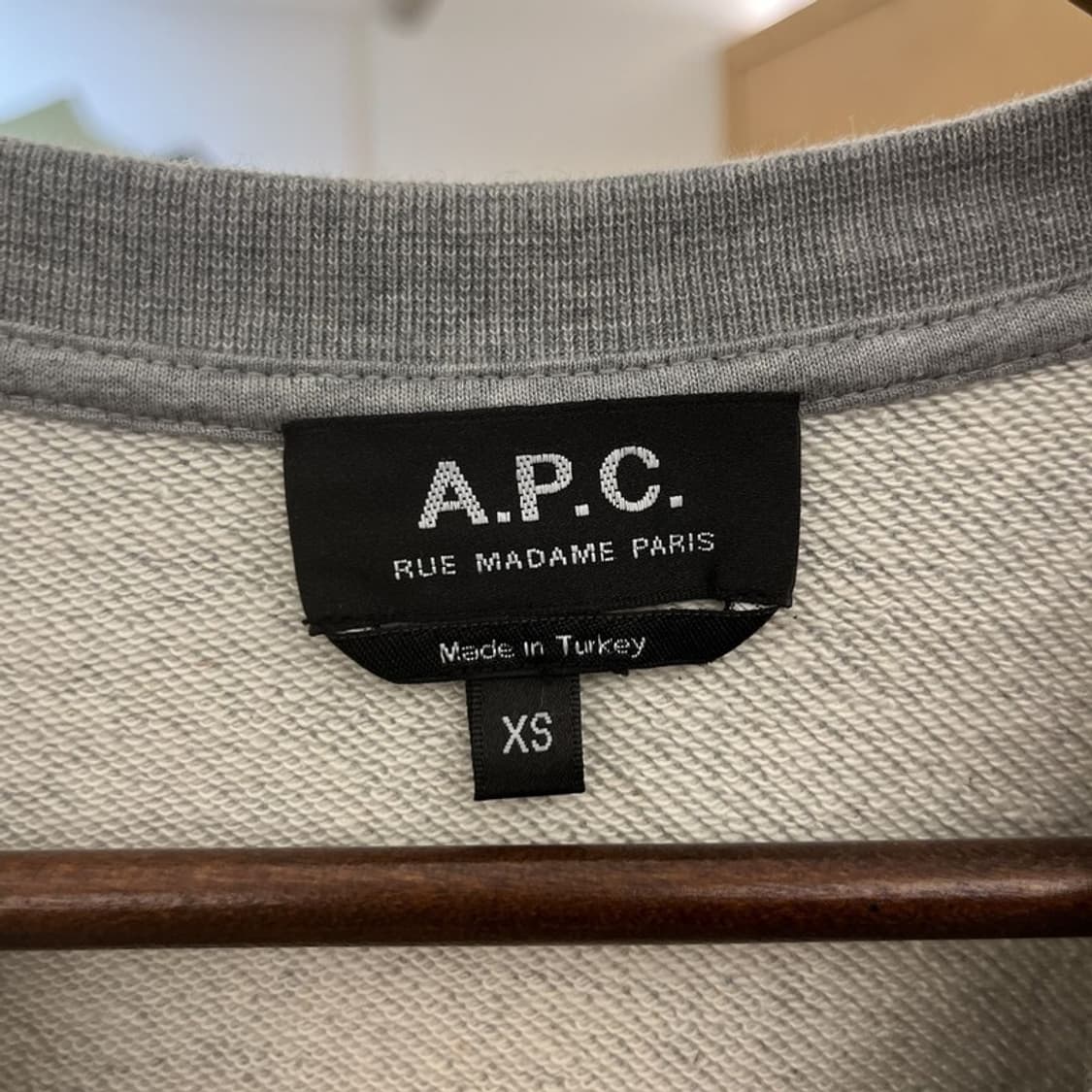 아페쎄 캐주얼 모던 빈티지 빅 스펠로고 맨투맨 XS C10546 상품이미지5