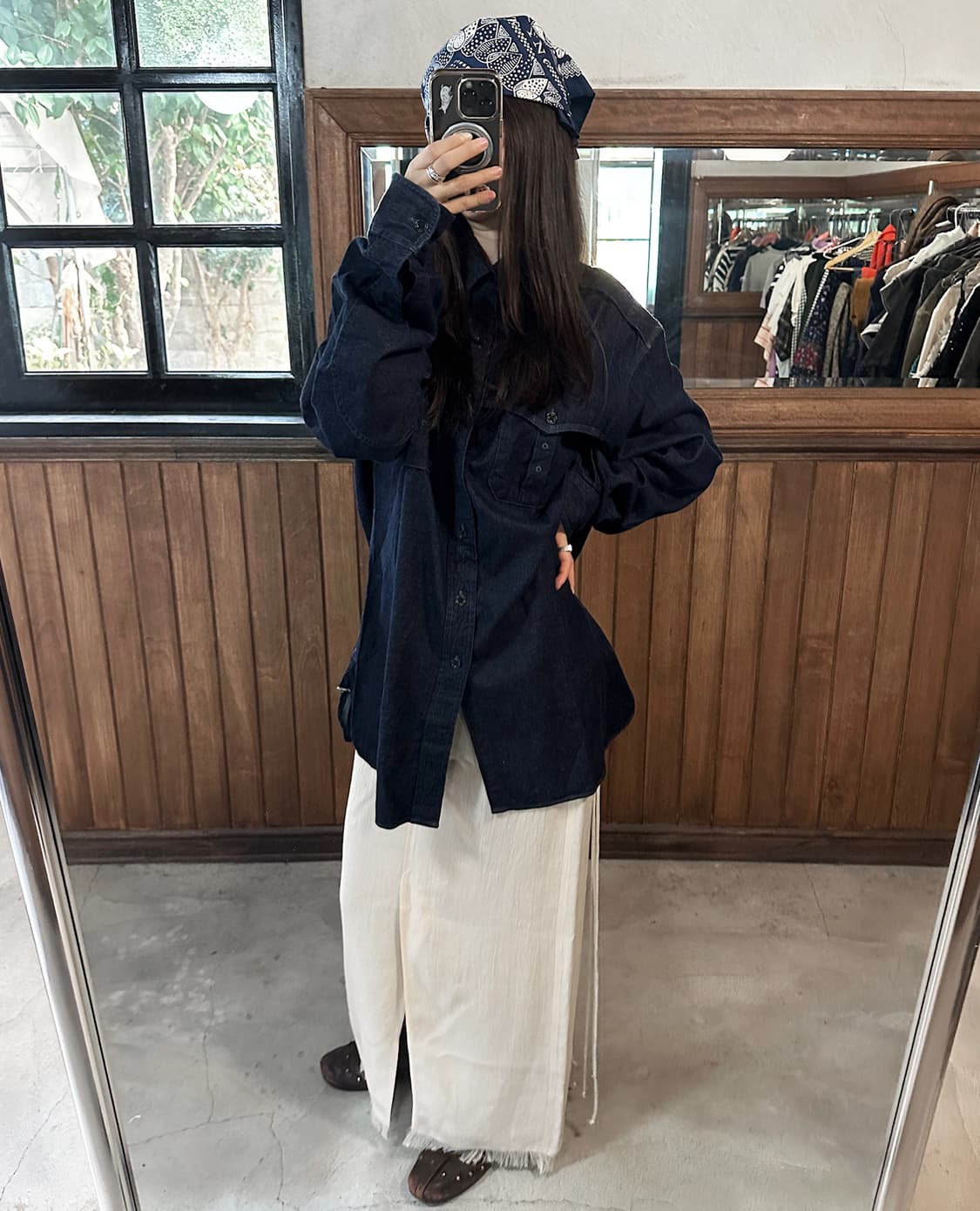 RRL indigo work denim shirkt 상품이미지2