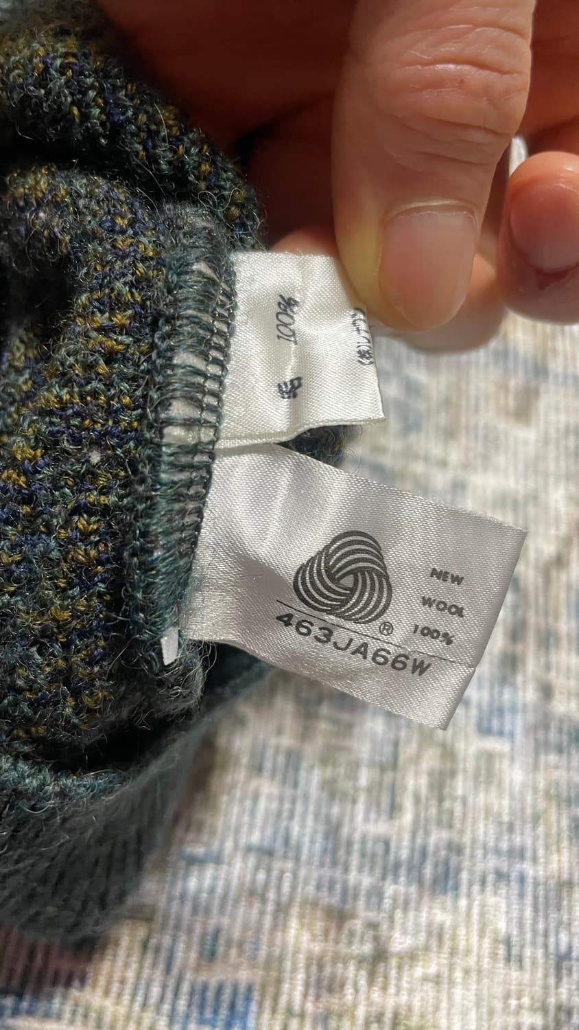 JPN 90s~00s 일본 빈티지 아놀드파머 에스닉 보헤미안 패턴 울니트 상품이미지8