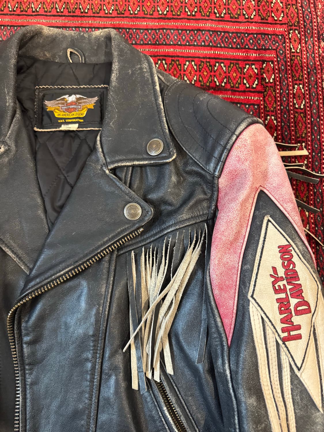 Vintage Harley davidson leather jacket 상품이미지2
