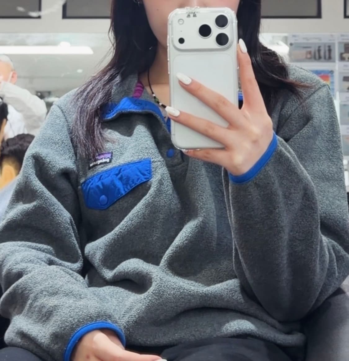 patagonia 파타고니아 신칠라 우먼 니켈 그레이 블 루M 상품이미지4