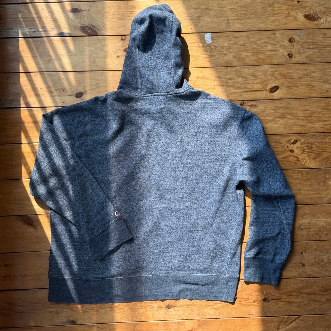 챔피온 아플리케 후드티 (멜란지 네이비) 상품이미지2