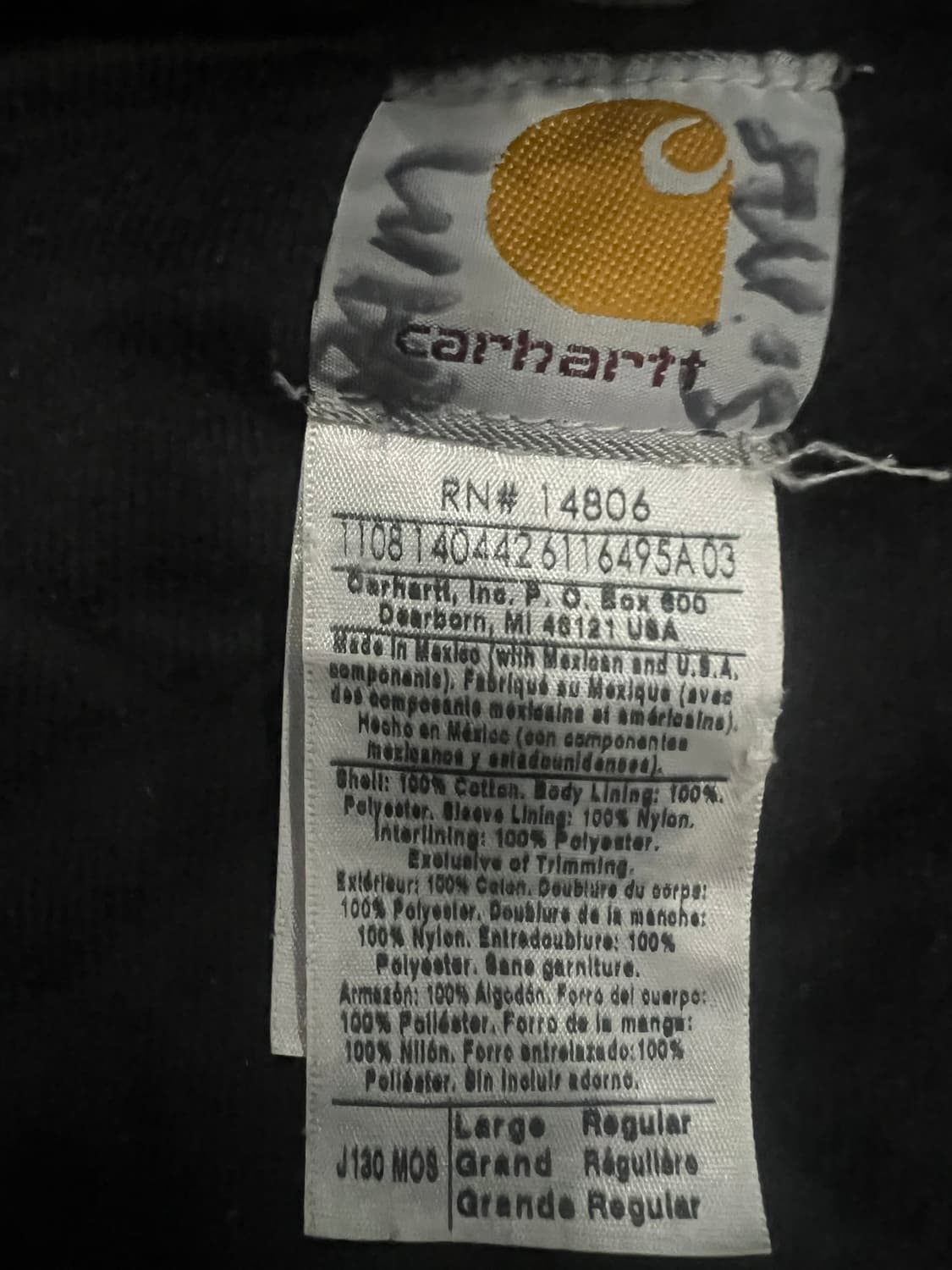 (L) 칼하트 덕 액티브 후드자켓 J130 MOS 모스그린 상품이미지4