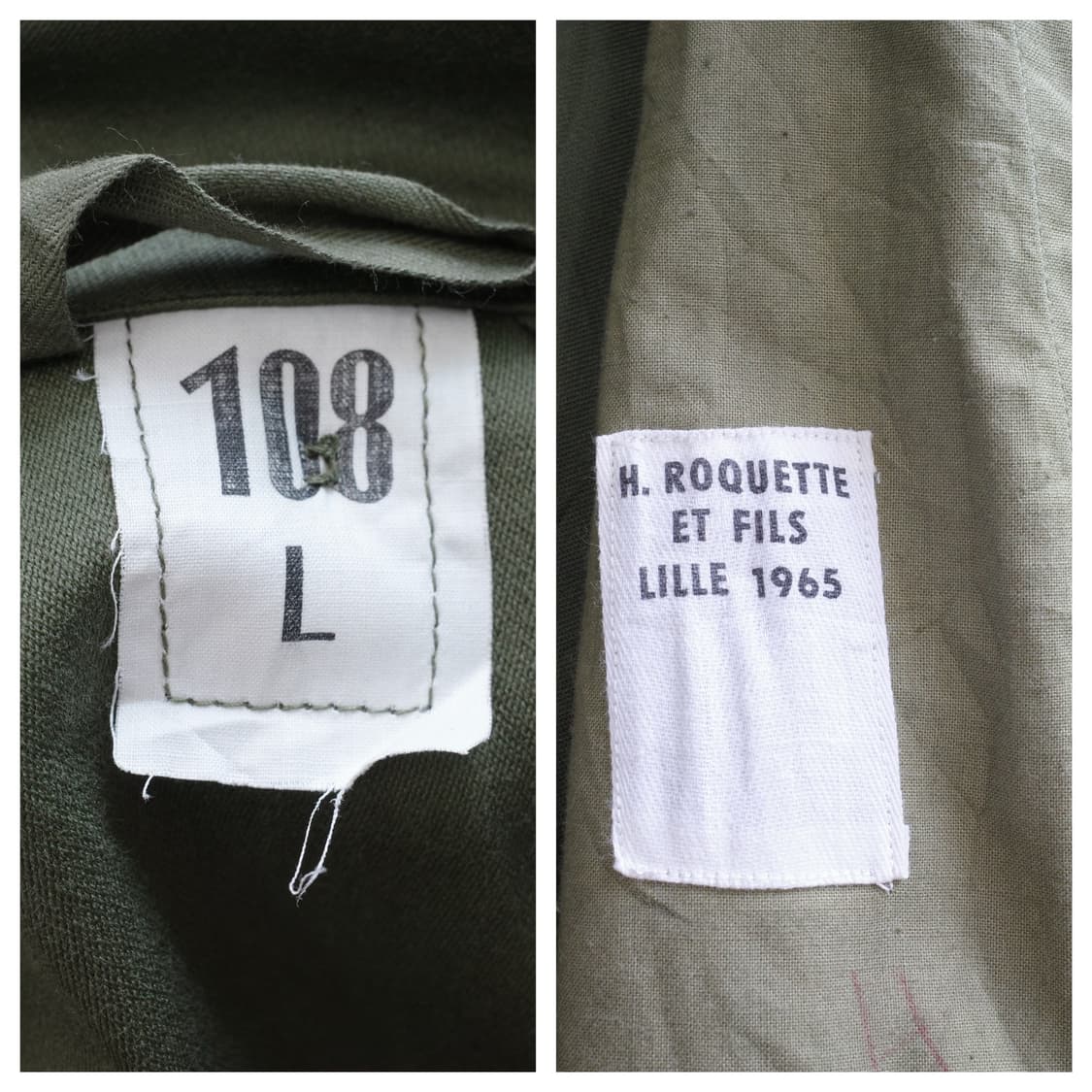 60s 프랑스군 M64 사틴 300 필드 파카 108L 상품이미지10