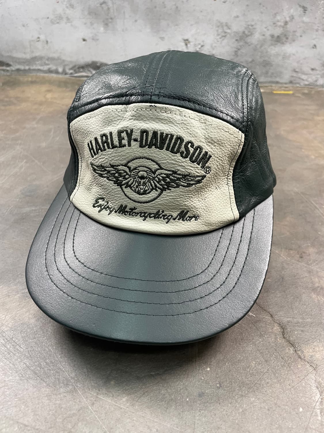 할리데이비슨 데드스탁 카우레더 캠프 캡 상품이미지1