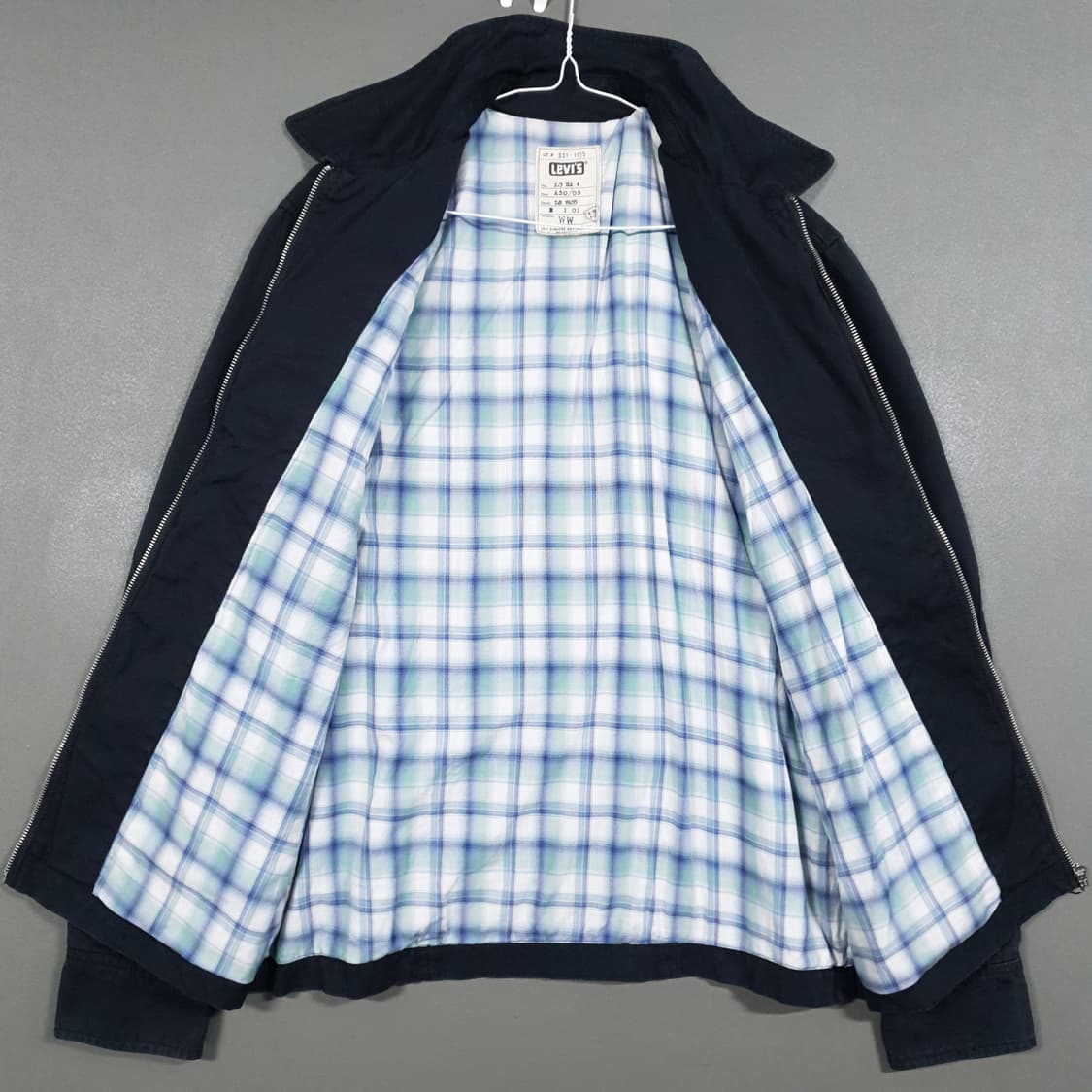 L (100) 리바이스 앵커 와펜 코튼 워크 트러커 자켓 블랙 상품이미지7