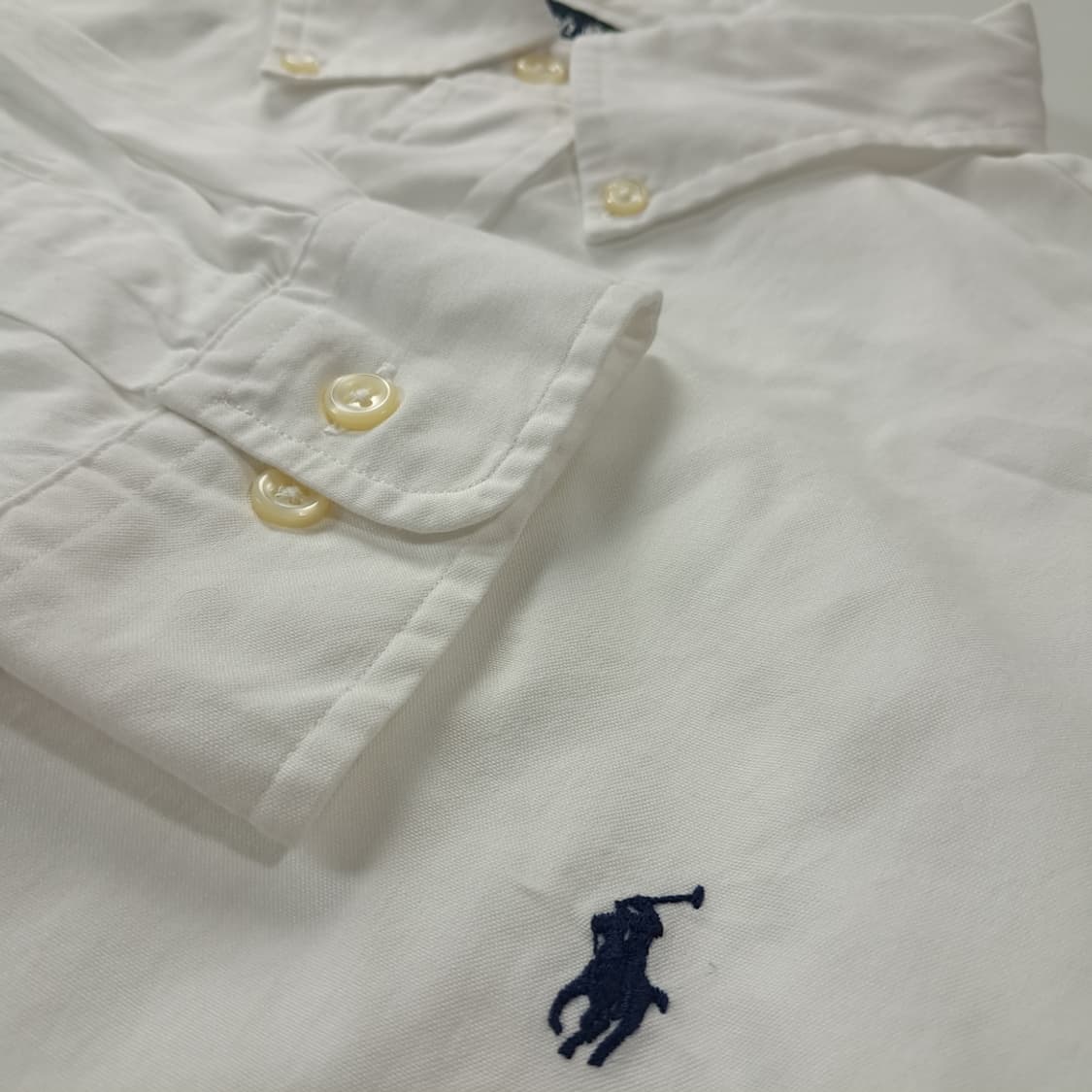CK512 XL 폴로 90s 홍콩판 버튼다운 화이트 셔츠 남방 상품이미지4