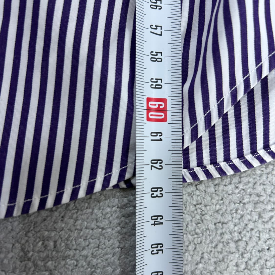 폴로 보라색 스트라이프 셔츠  상품이미지5