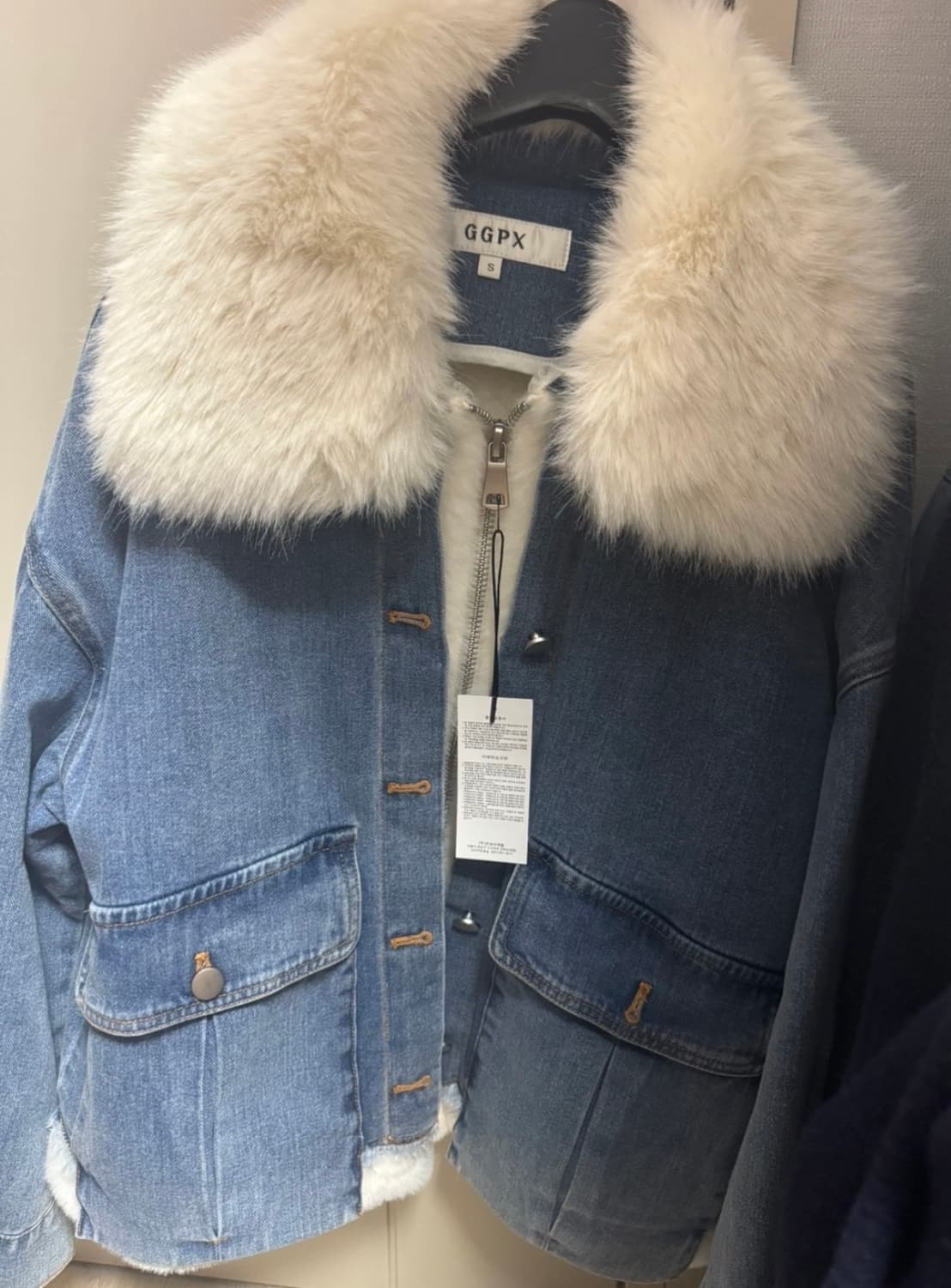 [새상품] GGPX 데님 퍼 자켓 상품이미지2