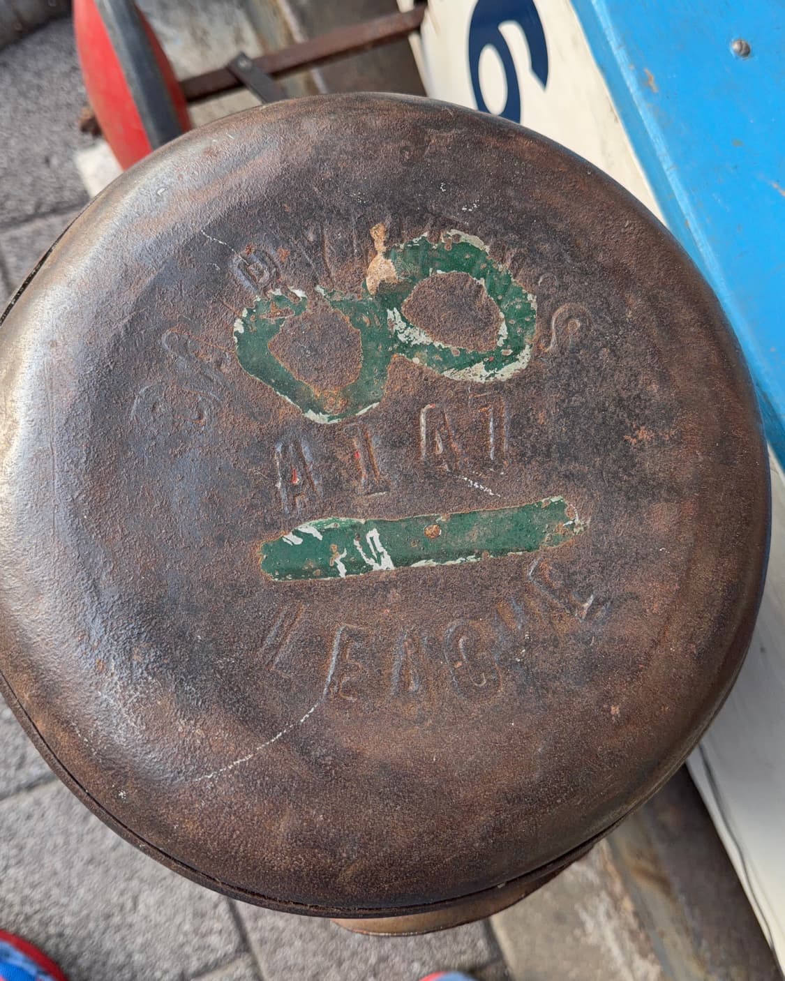 빈티지 소품 1900년 Milk Can Steel 저그 상품이미지4