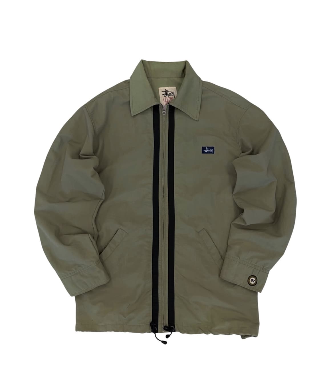 90년대 STUSSY gear 스투시 기어 자켓 카키올리브 (L) 상품이미지1
