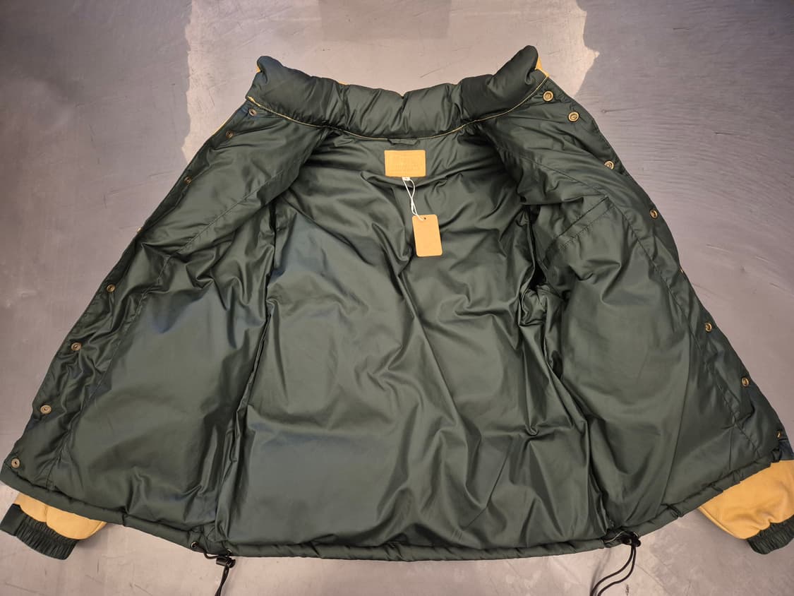 90s H bar C 레더 덕다운 점퍼 상품이미지3