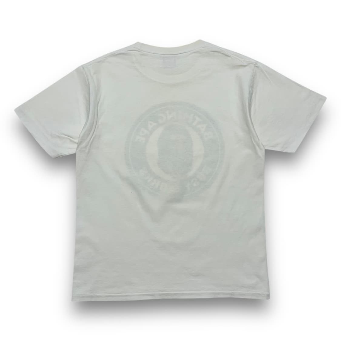 베이프 비지웍스 시리즈 화이트 빈티지 반팔 티셔츠 상품이미지3