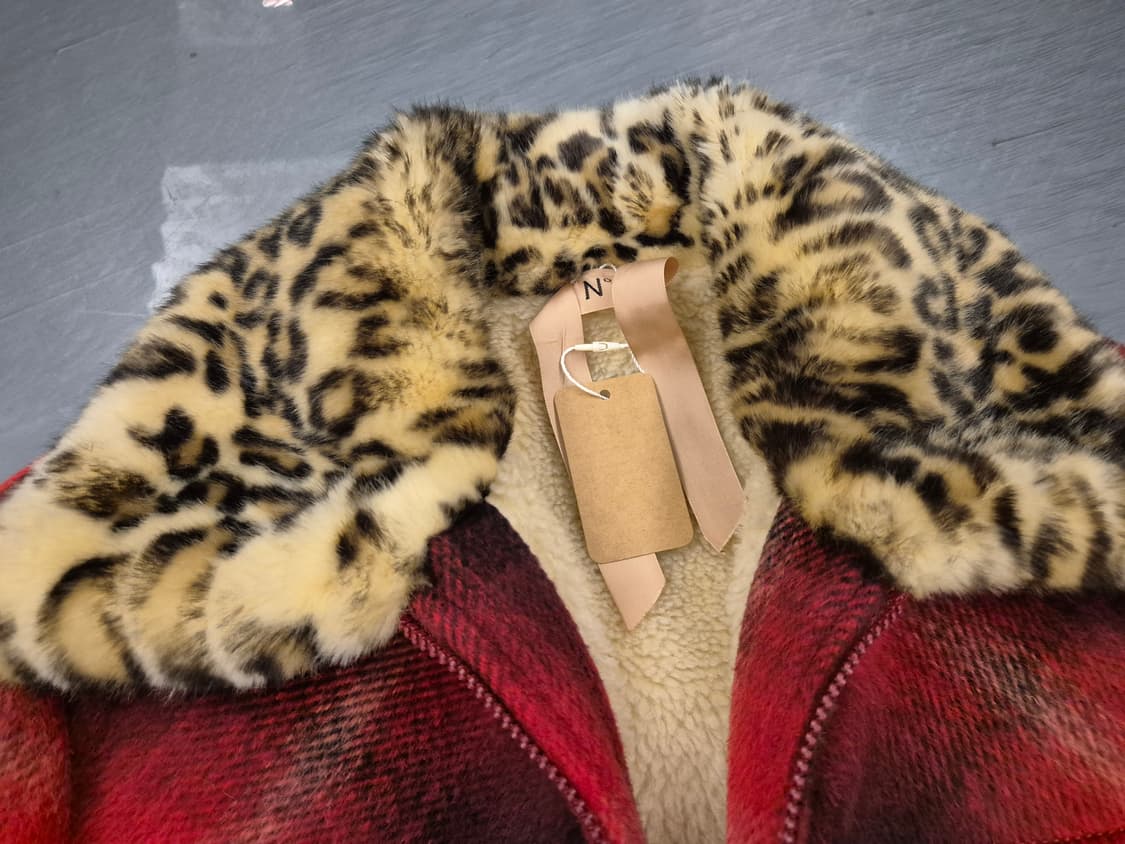 N 21 타탄체크 울 쉐르파 자켓 상품이미지6