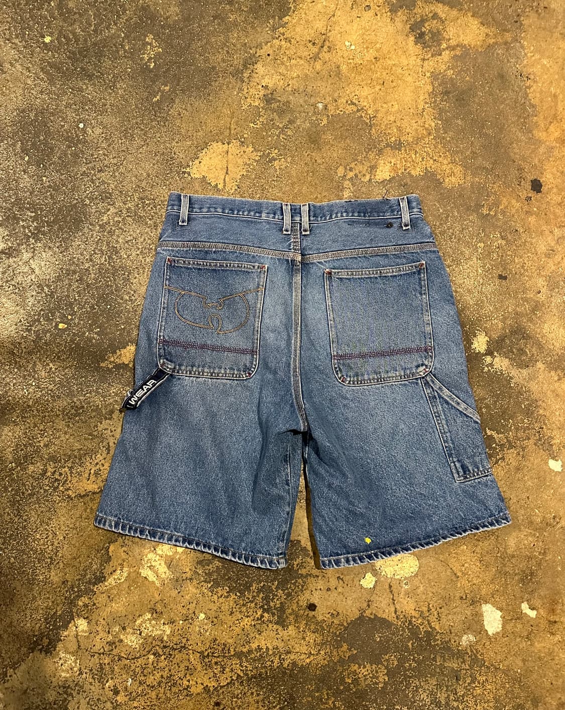빈티지 90s 우탱클랜 우 웨어 데님 반바지 상품이미지3