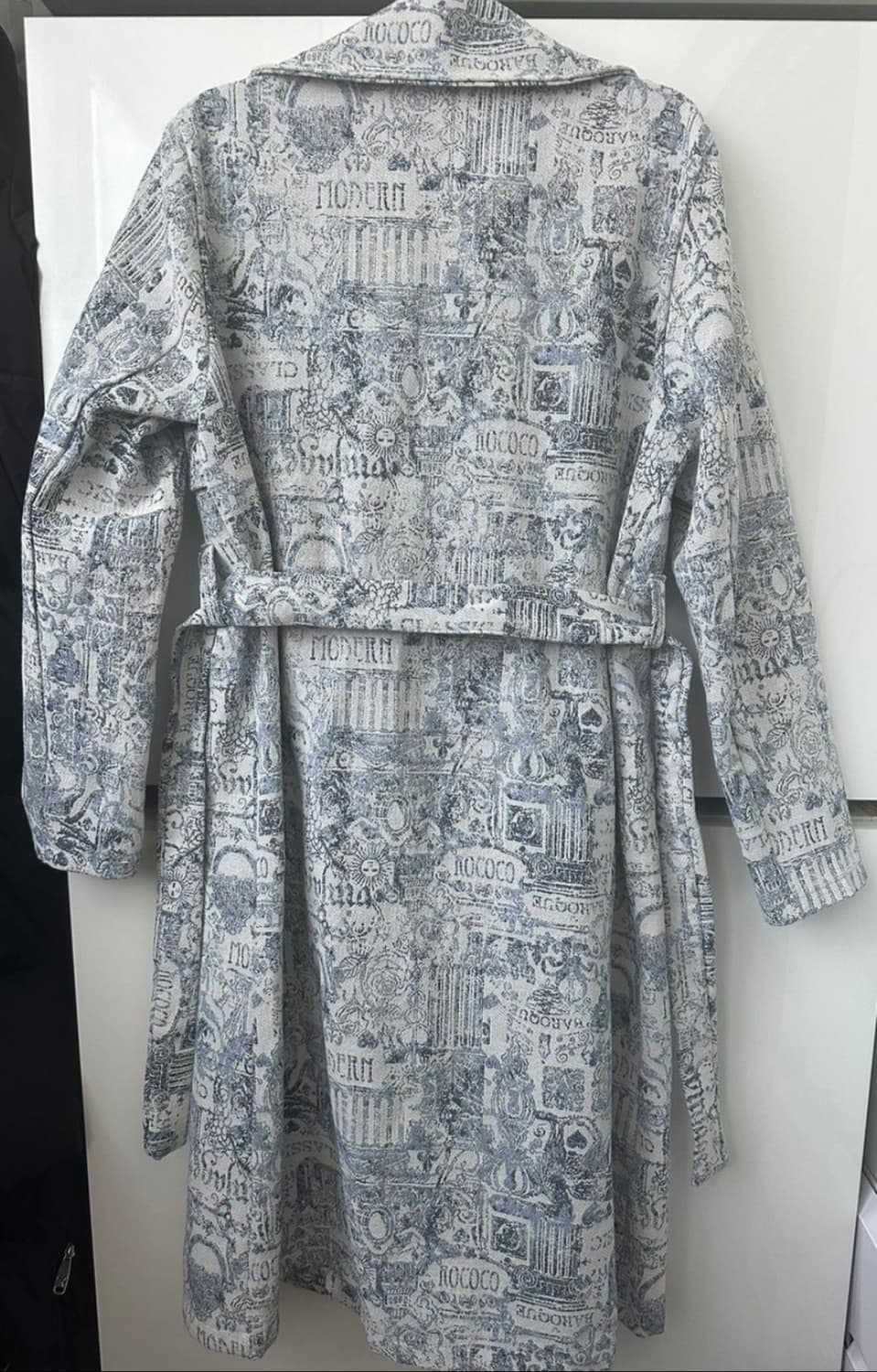 JOLEEN 패턴 롱 코트 상품이미지4