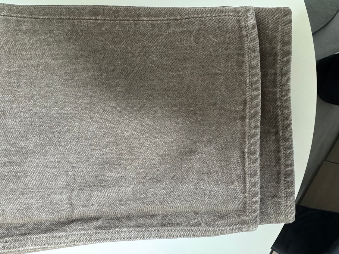 오라리 하드 트위스트 브라운 데님 와이드 팬츠 23AW 32사이즈 상품이미지4